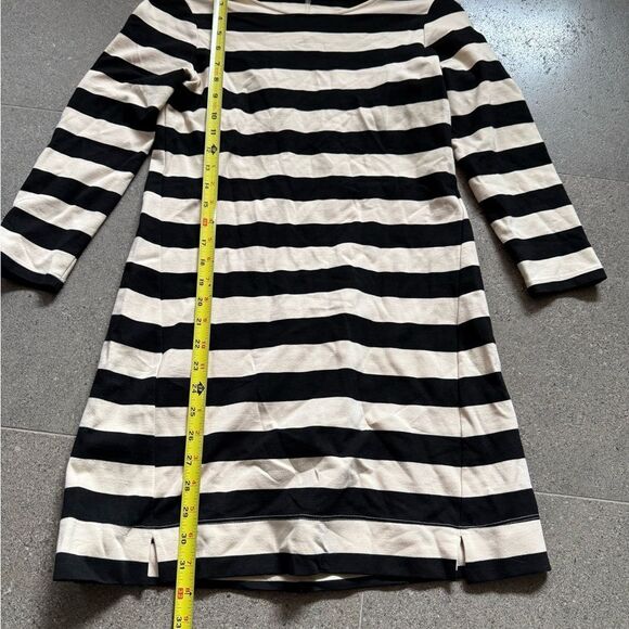 Theory Size Small Striped Off White and Black Dress Great Condition Non Smoking - Picture 10 of 13